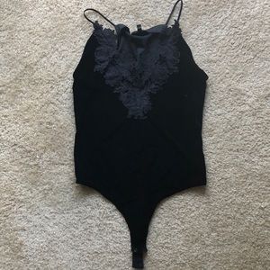 Velvet body suit